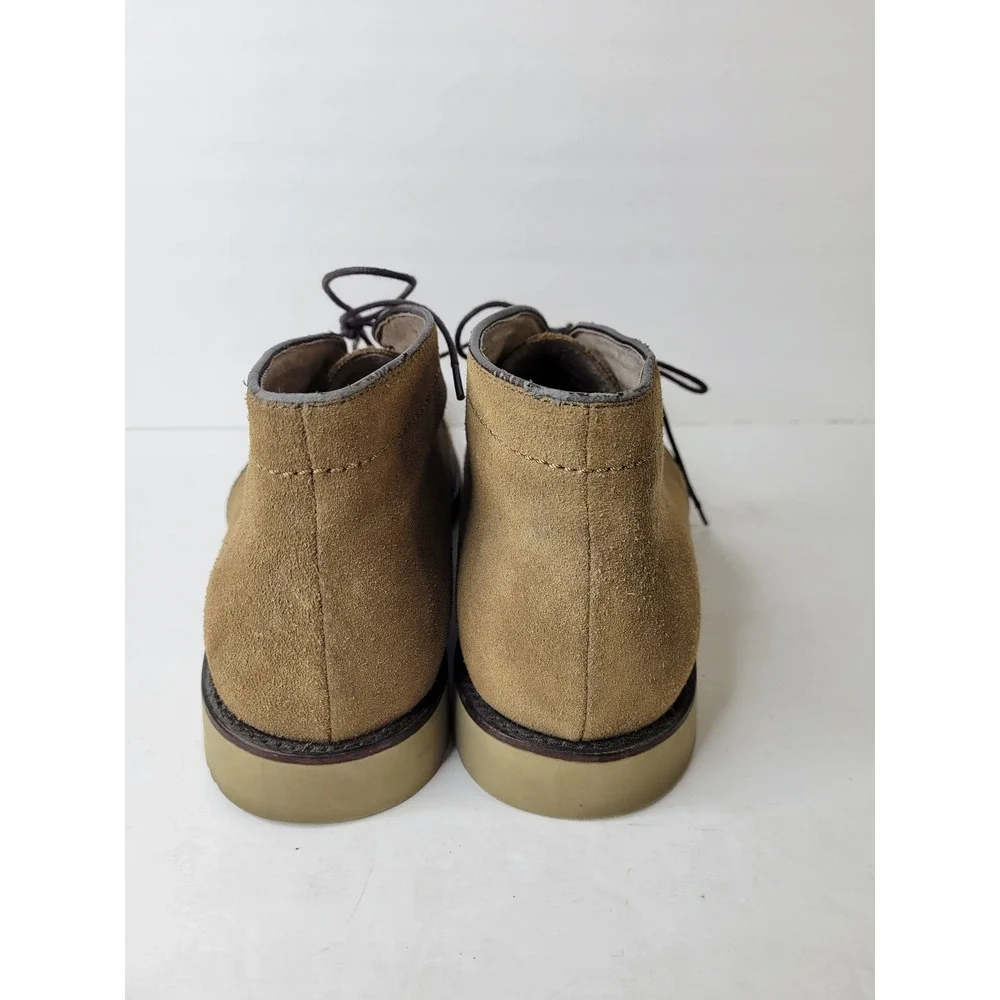 Joseph Abboud Mens Tan Brown Genuine Italian Suede Chukka Desert Boots Sz. 9.5